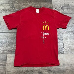 Travis Scott Cactus Jack McDonald’s Crew Tee Red Small Employee Exclusive 2020